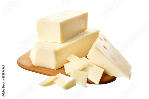 Queso Blanco cheese  on transparent_background