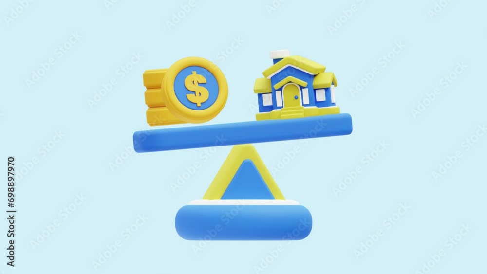Property Equity animated 3d icon. Great for business, technology, company, websites, apps, education, marketing and promotion. Real Estate 3d icon animation. Property Equity animated 3d icon. Great for business, technology, company, websites, apps, education, marketing and promotion. Real Estate 3d icon animation.
