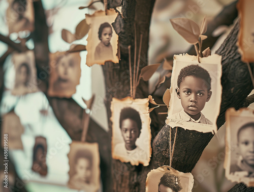 A Family Tree Project In A School Where Children Explore And Present Their African-American Heritage