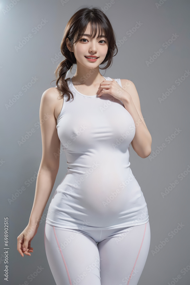 Fototapeta premium woman in dress.Generative AI