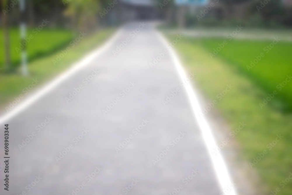A long highway road and road is white color the site and blurred background A long highway road and road is white color the site and blurred background