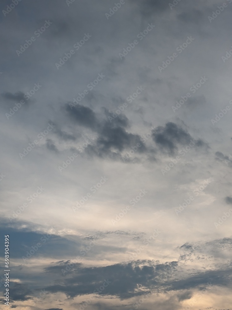 Obraz premium 夕焼けと雲