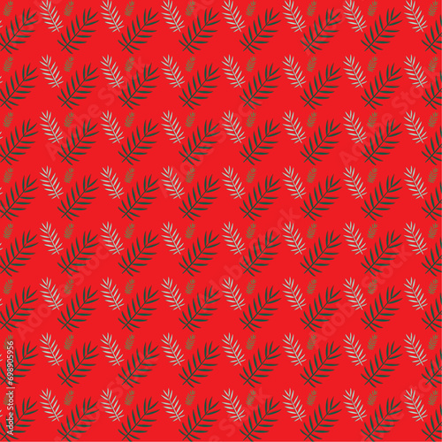 seamless pattern with red hearts