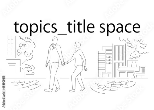 nuance_illustration_town_pouple,HP_TOP_image_topics,シニア,ライフスタイル,生活風景,敬老