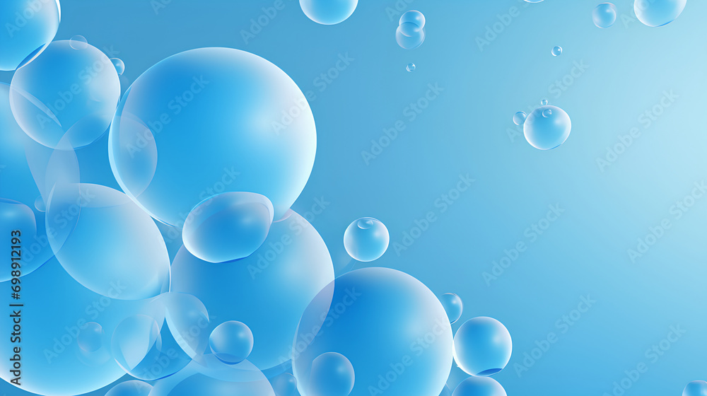 Flat blue background bubbles, 3 shades of blue. Flat blue background bubbles, 3 shades of blue.