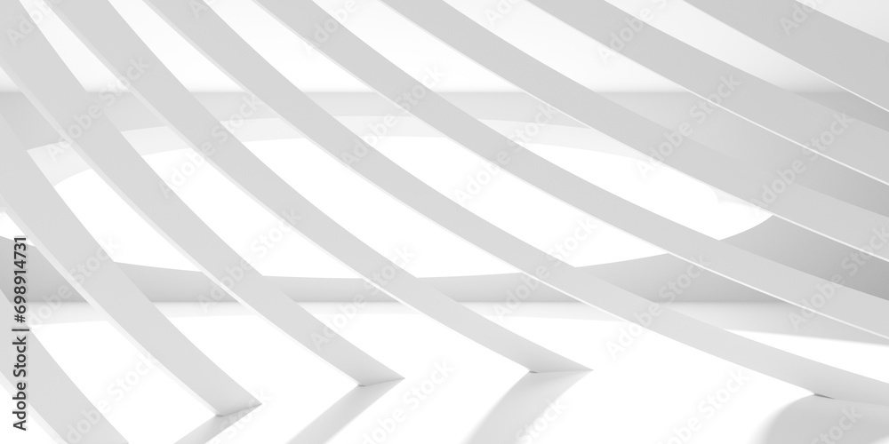 Fototapeta premium Empty Room. Abstract Futuristic Interior
