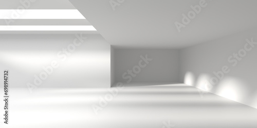 Wallpaper Mural Empty Room. Abstract Futuristic Interior Torontodigital.ca