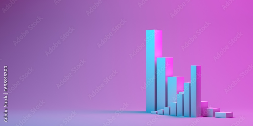 Finance graph symbolizing the growth and success of a modern business