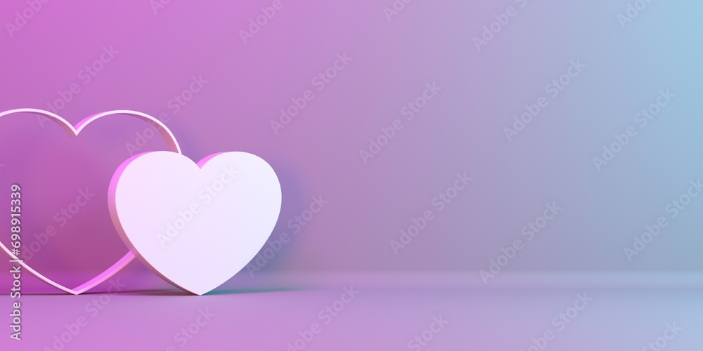 Love and valentine day. Hearts shapes design selebration background