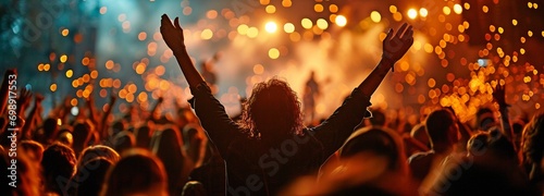 Christian - hands raised in worship. photo