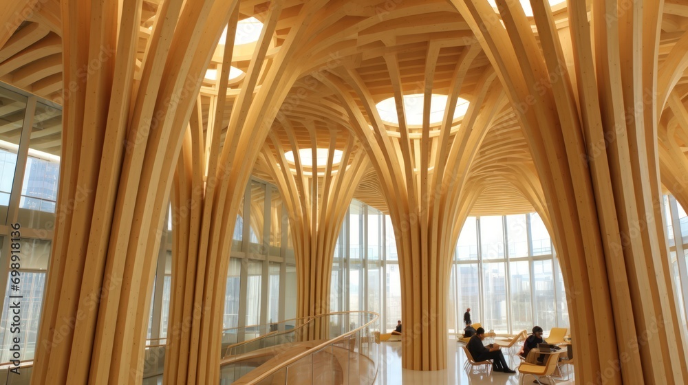 Modern architecture. Interior for church. Concept