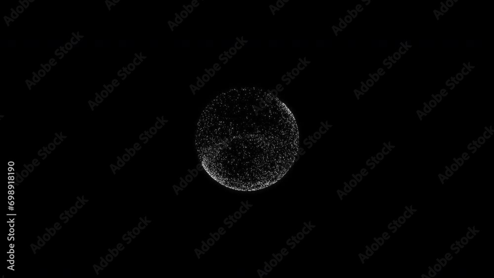 Snowball. Snow Sphere. Snow Orb. Loop Animation