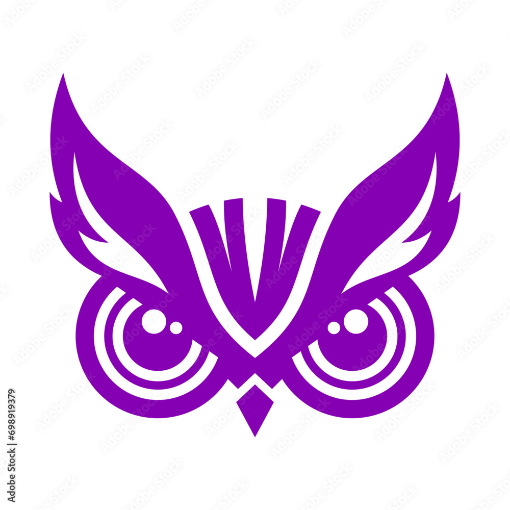 Owl Eye Vector Logo Design Template