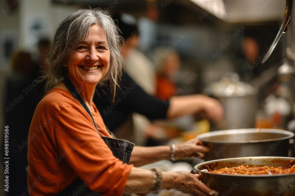 Women Cooking in a Kitchen