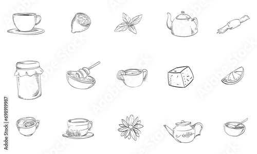 tea time handdrawn collection