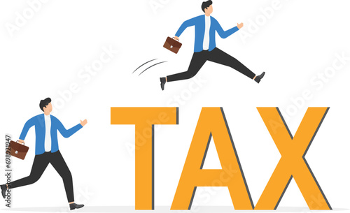 Overcome tax problem, expert advice for taxation or financial challenge concept,

