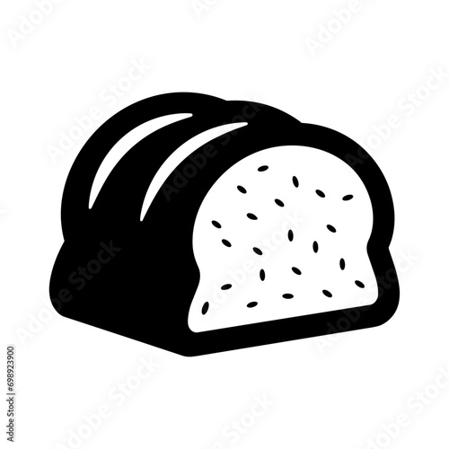 "Classic Bread Pictogram Icon, Designed with a Touch of Elegance to Evoke the Wholesome and Nourishing Qualities of this Essential Food."