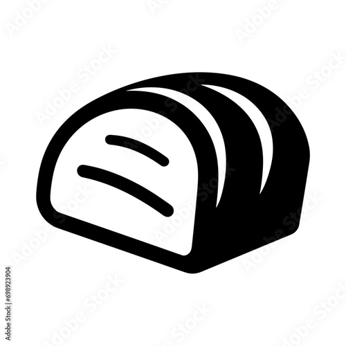 "Classic Bread Pictogram Icon, Designed with a Touch of Elegance to Evoke the Wholesome and Nourishing Qualities of this Essential Food."