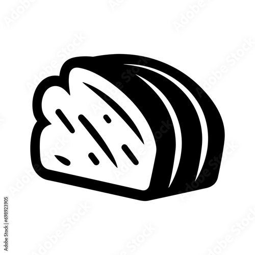 "Classic Bread Pictogram Icon, Designed with a Touch of Elegance to Evoke the Wholesome and Nourishing Qualities of this Essential Food."
