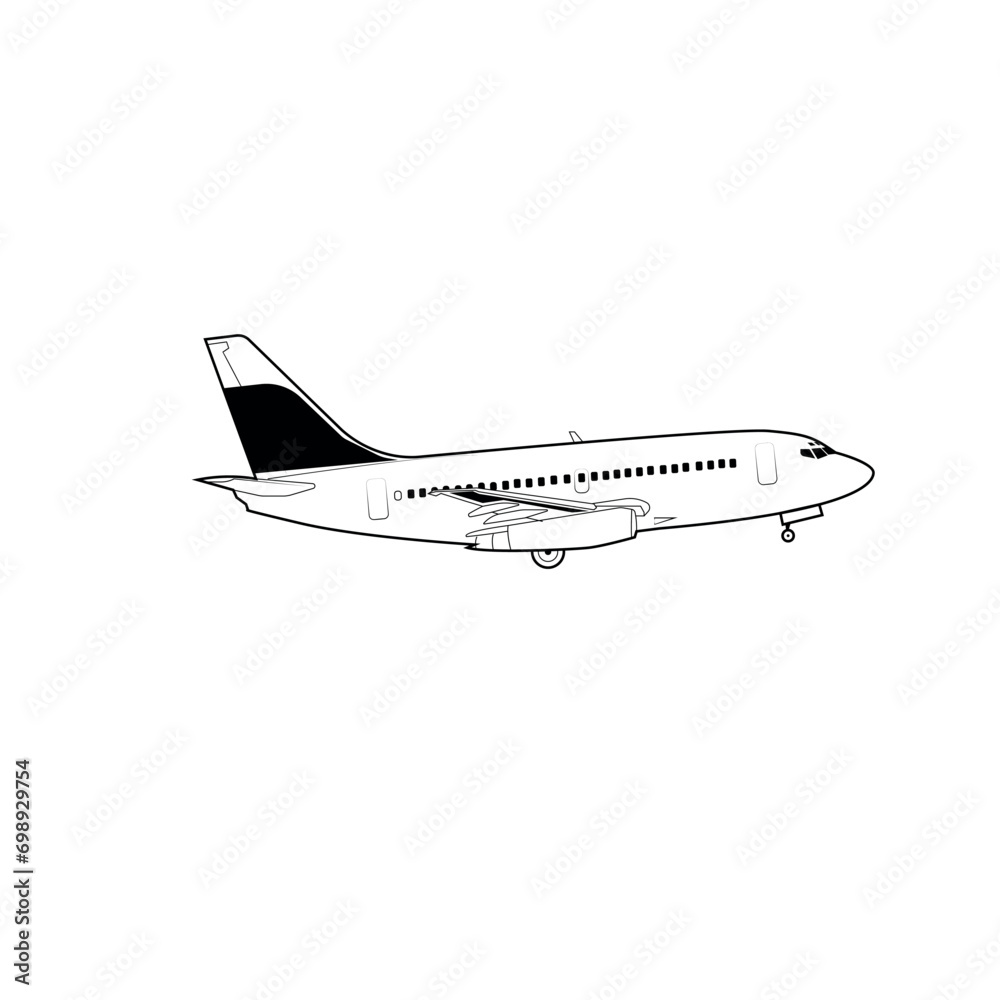Australian airplane design vector silhouette perfect for airplane books, posters, children's picture books, aviation books and story books Australian airplane design vector silhouette perfect for airplane books, posters, children's picture books, aviation books and story books