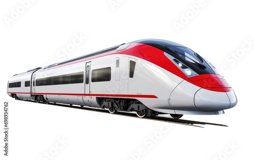 The Unmatched Design of a High-Speed Commuter Train in One Captivating Image On a White or Clear Surface PNG Transparent Background.