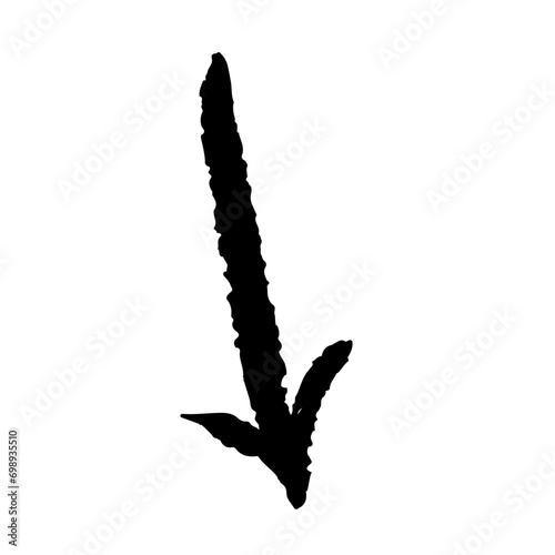 Brushstroke Arrow Element 7