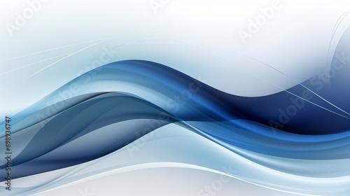 Abstract flowing designed horizontal banner