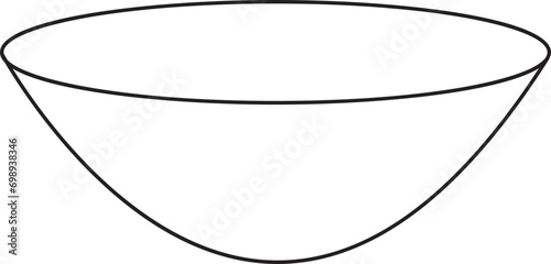 bowl kitchenware outline