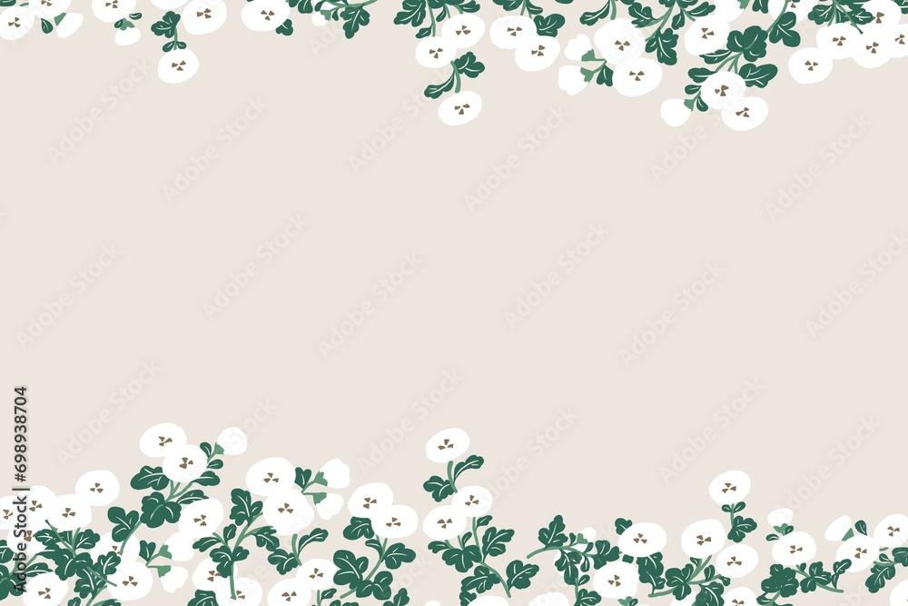 Japanese Pattern Manjugiku (African Marigold) Background Japanese Pattern Manjugiku (African Marigold) Background