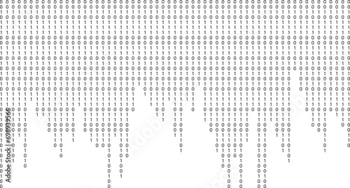 Binary code background. Binary code vector design.