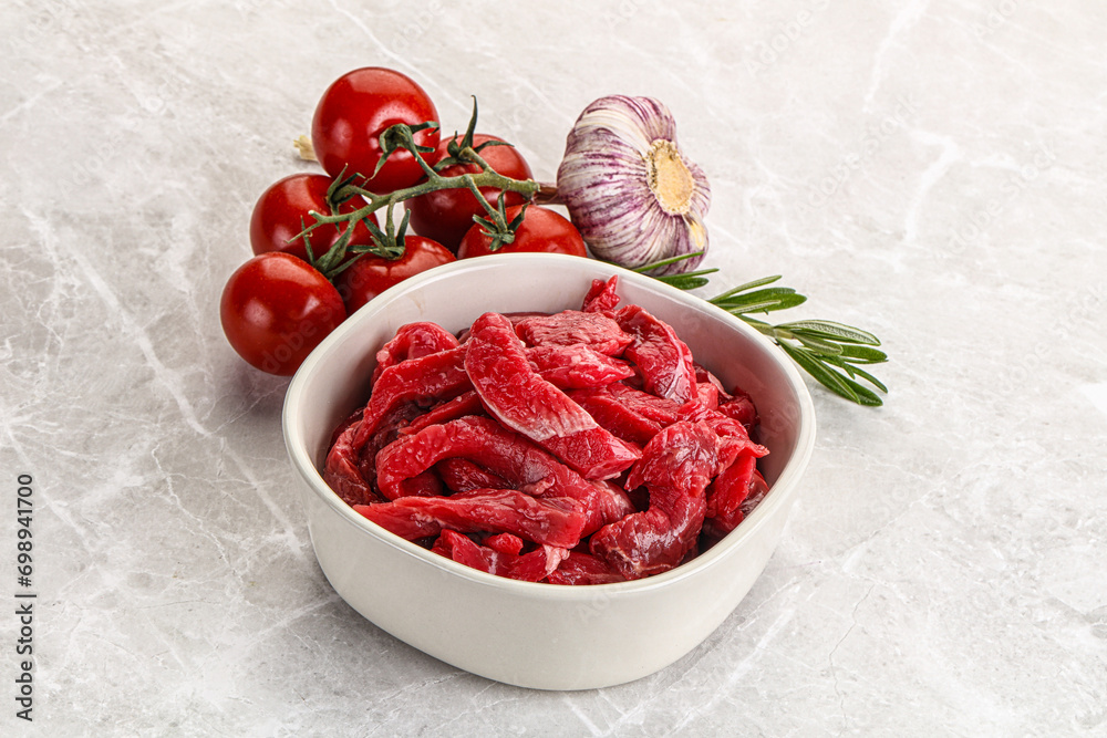 Raw beef meat for cooking Raw beef meat for cooking