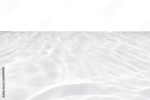 White water with ripples on the surface. Defocus blurred transparent white colored clear calm water surface texture with splashes and bubbles. Water waves with shining pattern texture background.