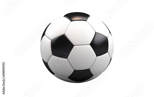 Realistic 8K Soccer Ball  the Heartbeat of the Game On Transparent Background.
