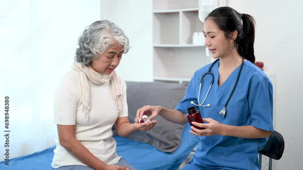 Doctors explain the use of medication to patients. healthcare and medical concept. Doctors explain the use of medication to patients. healthcare and medical concept.