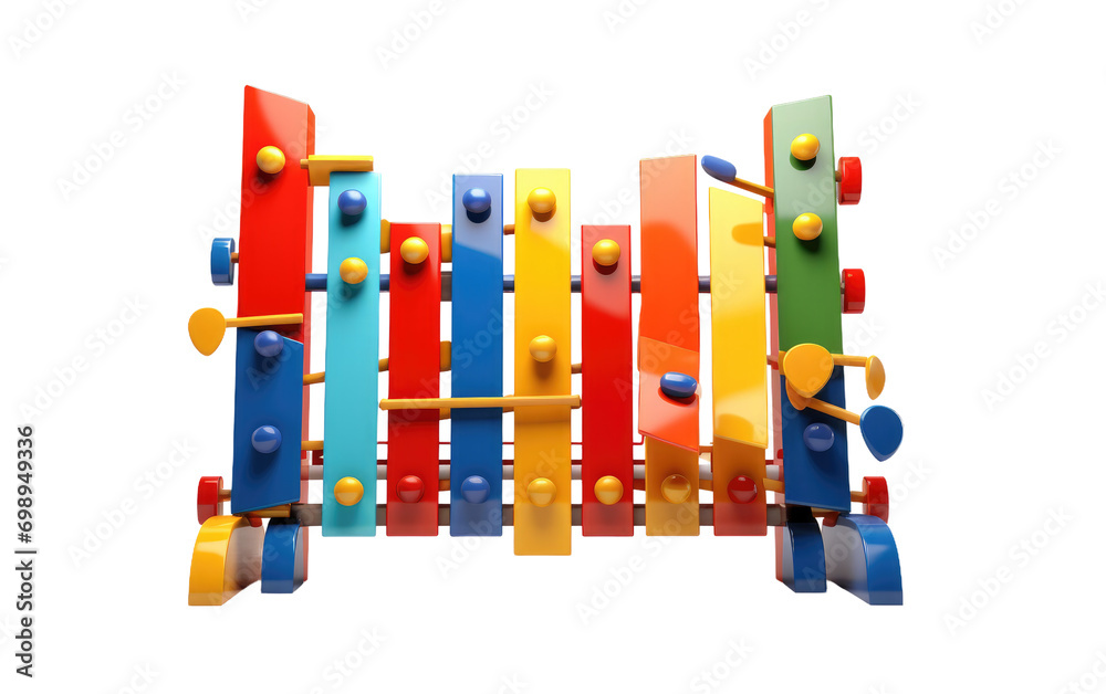 Obraz premium Interactive Musical Playground On a White or Clear Surface PNG Transparent Background.