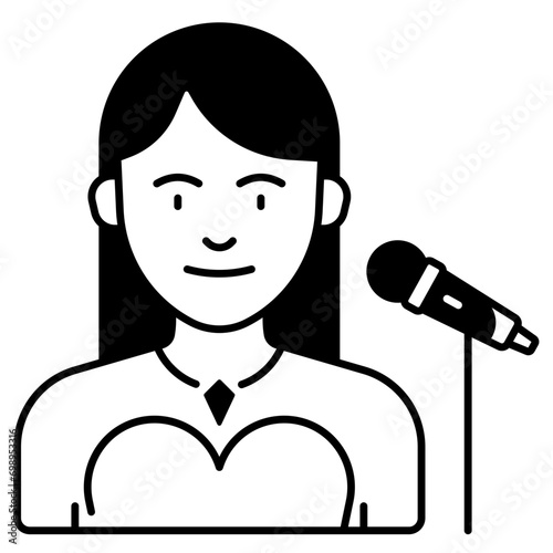 Singer Icon