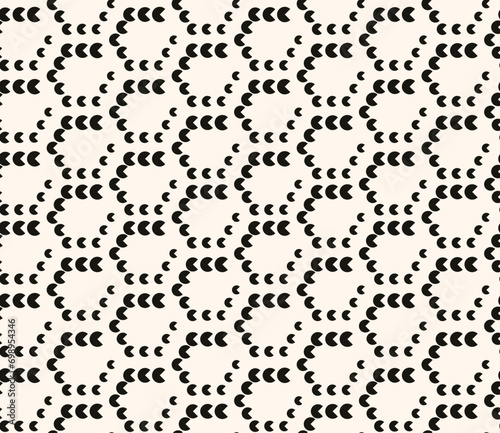 Halftone shapes seamless pattern