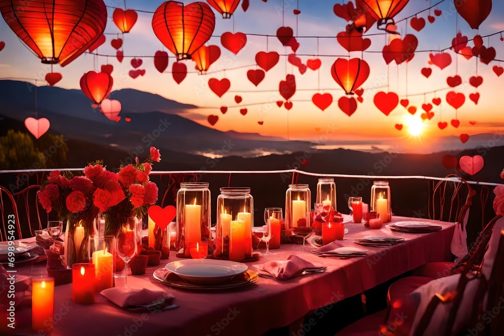 wedding reception at night