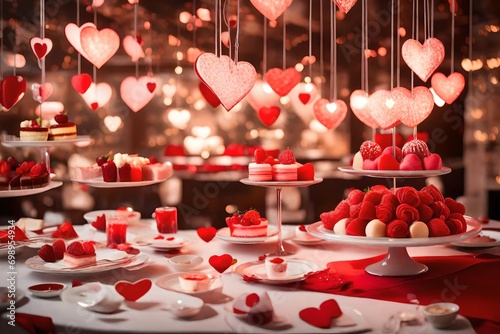 Obraz na płótnie valentine day cupcakes w salonie