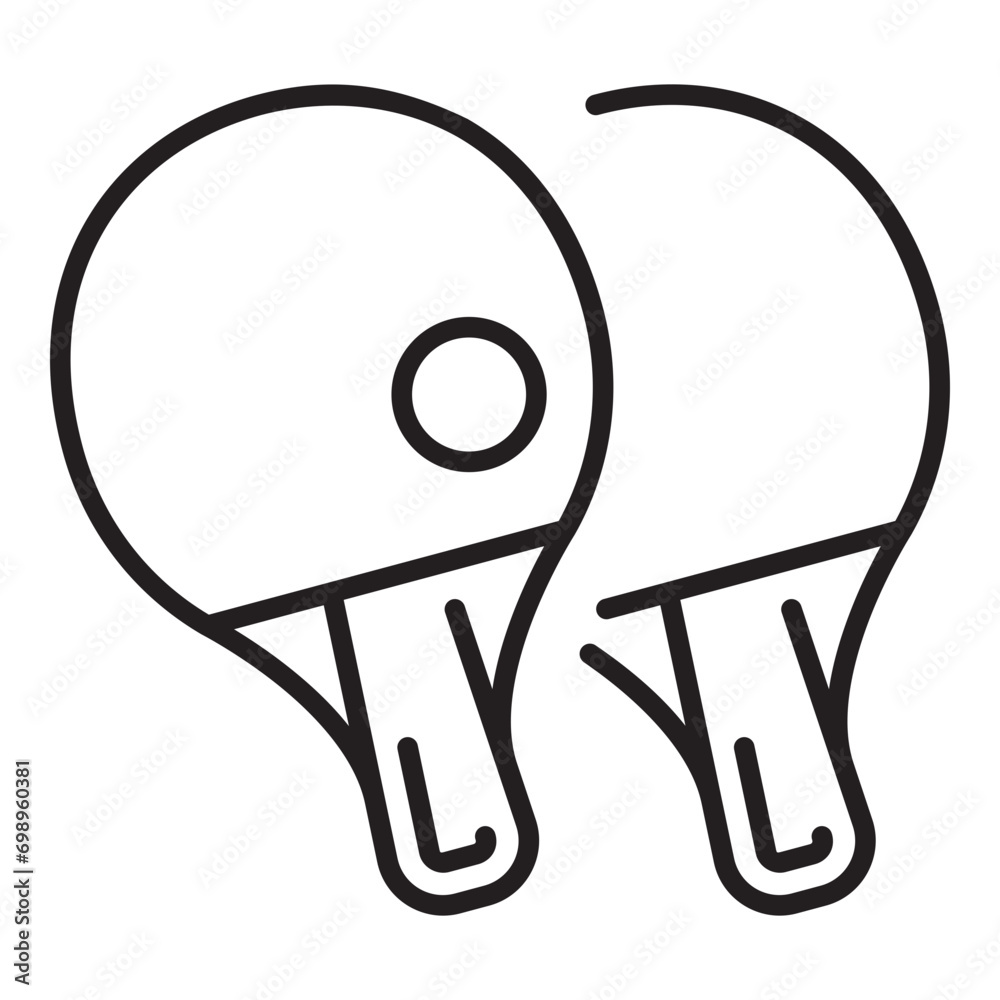 Fototapeta premium Table tennis line icon