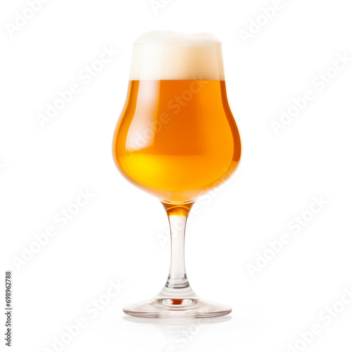 Fotografie, Obraz Beer in a stout glass on a white background