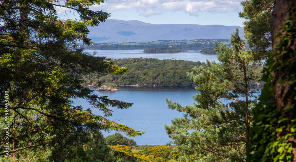 Panorama del Muckross Lake e del Lough Leane nel Killarney National Park - County Kerry - Ireland