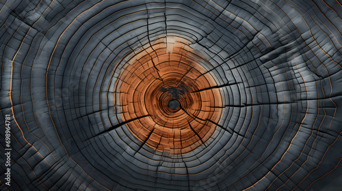 Old wood texture with annual rings. Abstract background.