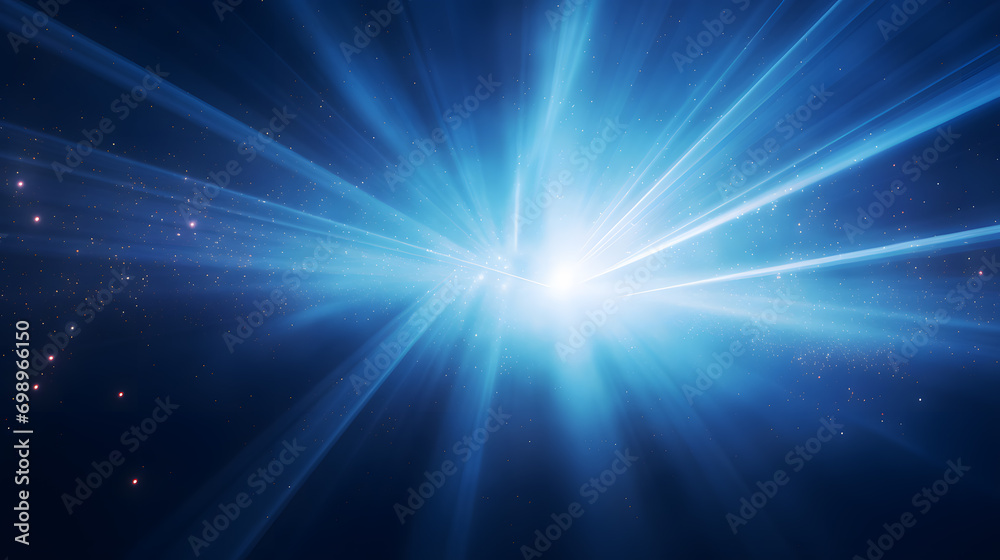 Abstract background with lights burst, laser lights and fog 