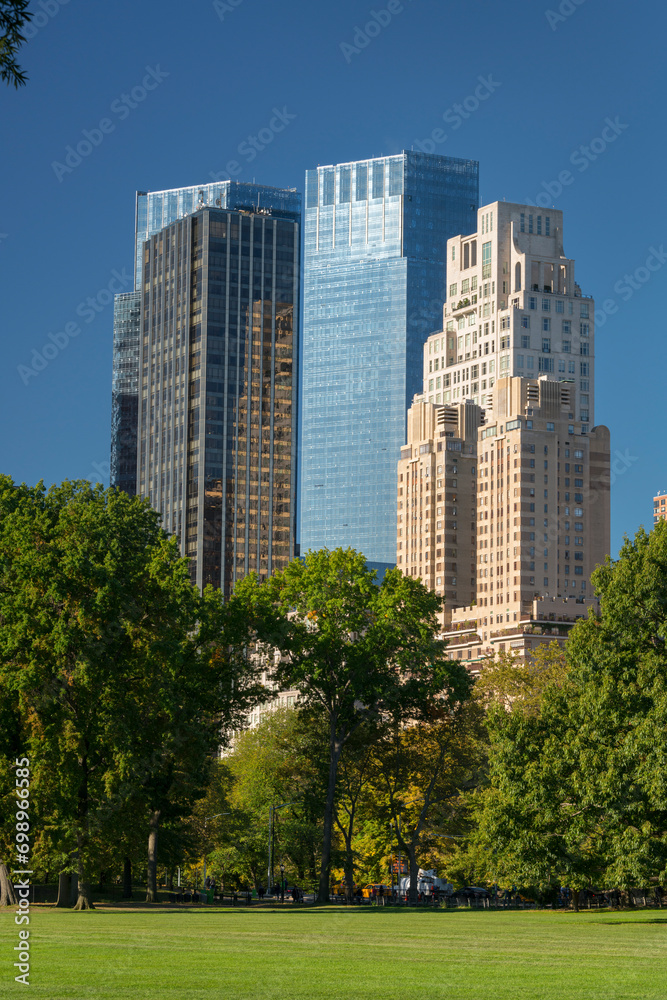 Hochhäuser am Central Park, Manhatten, New York City, New York, USA