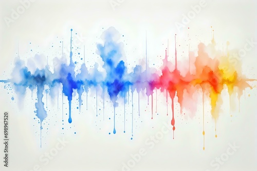 Abstract texture color stain horizontal long wall background