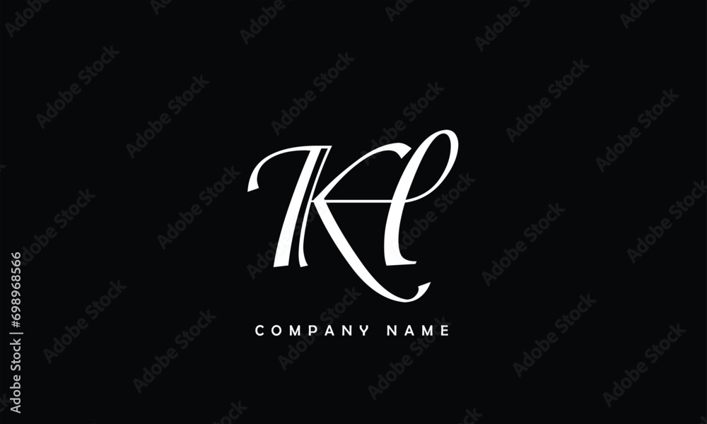 KH, HK, K, H Abstract Letters Logo Monogram