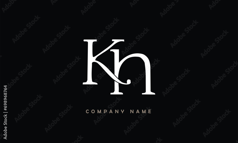 KH, HK, K, H Abstract Letters Logo Monogram KH, HK, K, H Abstract Letters Logo Monogram