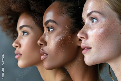 Skin types  woman portrait photo