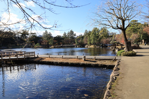 A Japanese garden in Nagoya City in Aichi Prefecture : a scene of Tokugawa-en Garden　愛知県名古屋市の日本庭園：徳川園の風景 photo